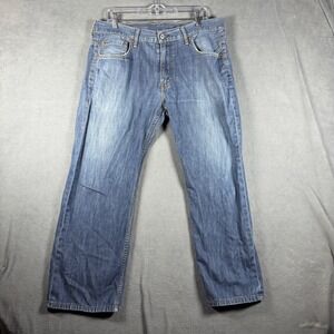 Levi's 569 Loose Straight Fit Jeans Mens Blue Denim W34 (L27 Actually)
